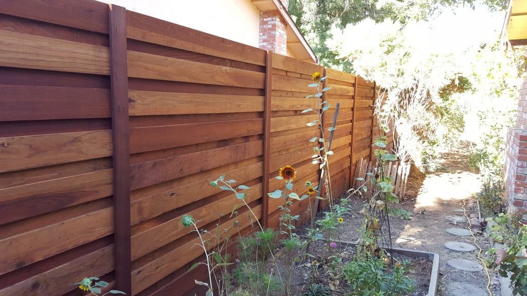 Custom Horizontal Wood Fence